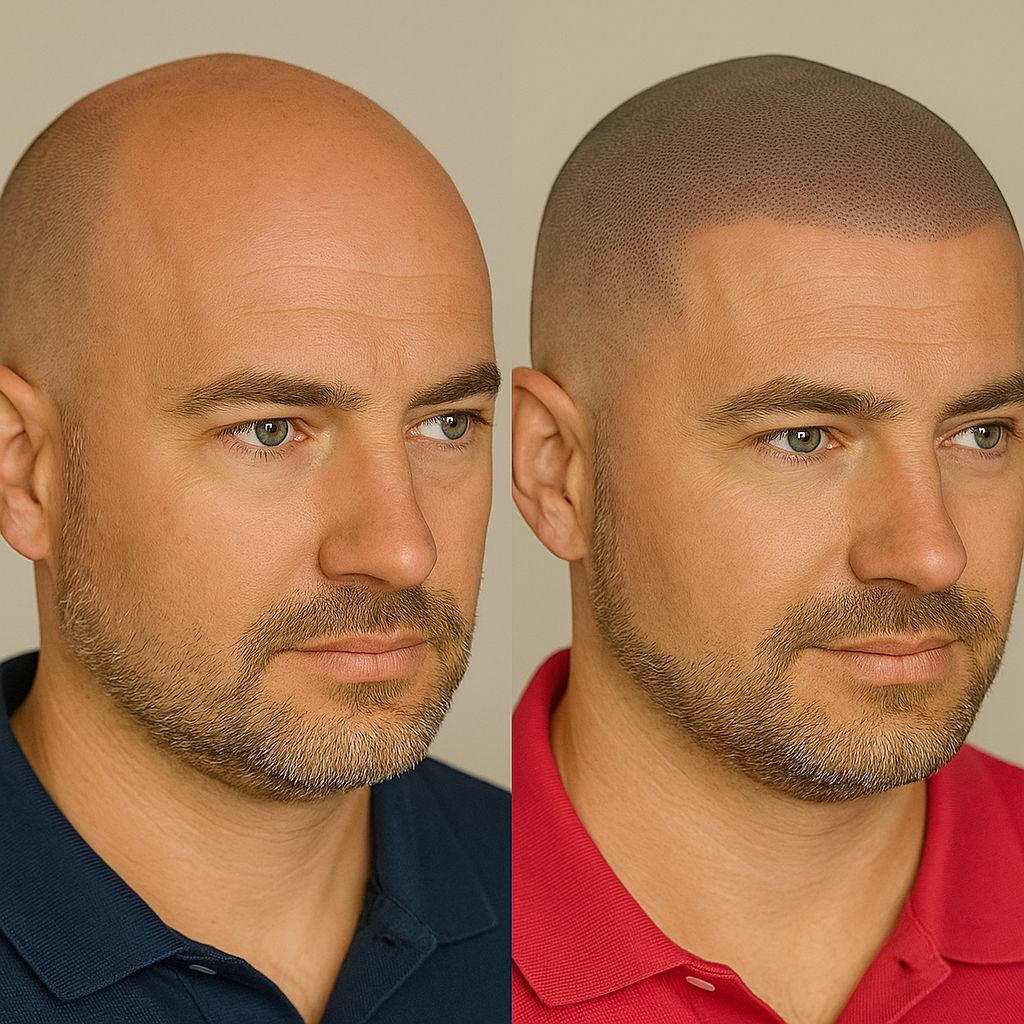 BALD Micro Hair Pigmentierung Ergebnis