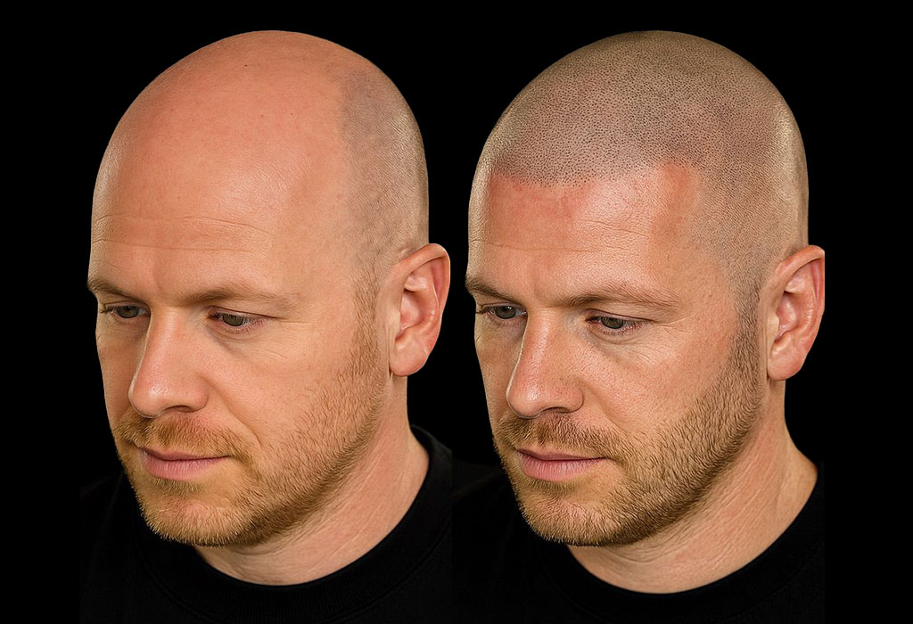 BALD Micro Hair Pigmentierung Ergebnis