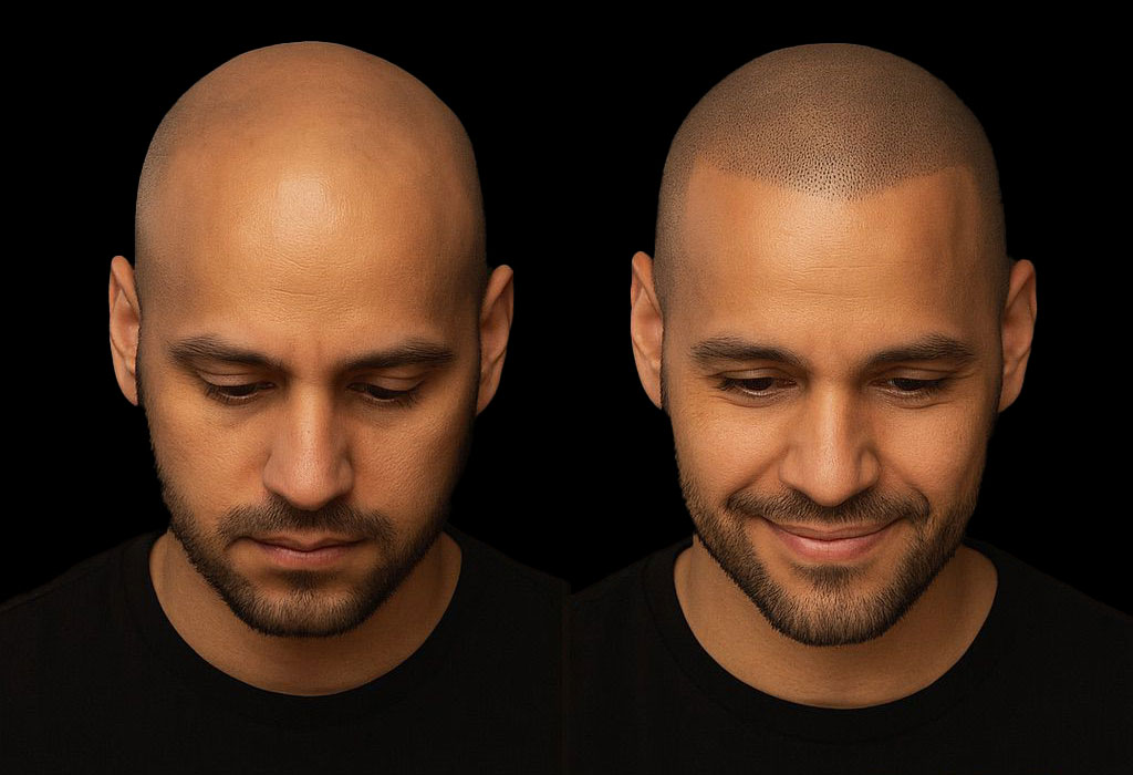 BALD Micro Hair Pigmentierung Ergebnis