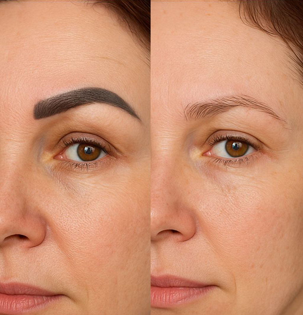 BALD PMU Augenbrauenentfernung Ergebnis