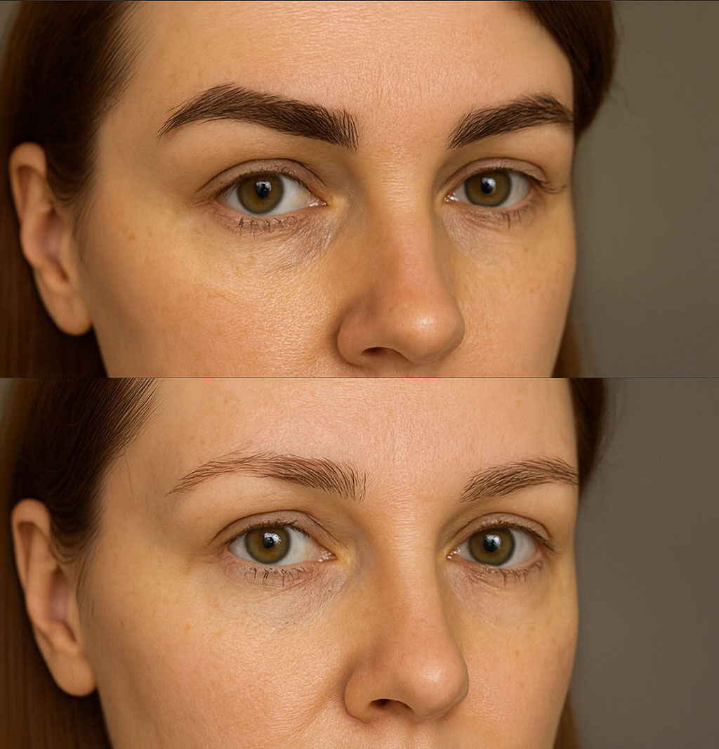 BALD PMU Augenbrauenentfernung Ergebnis