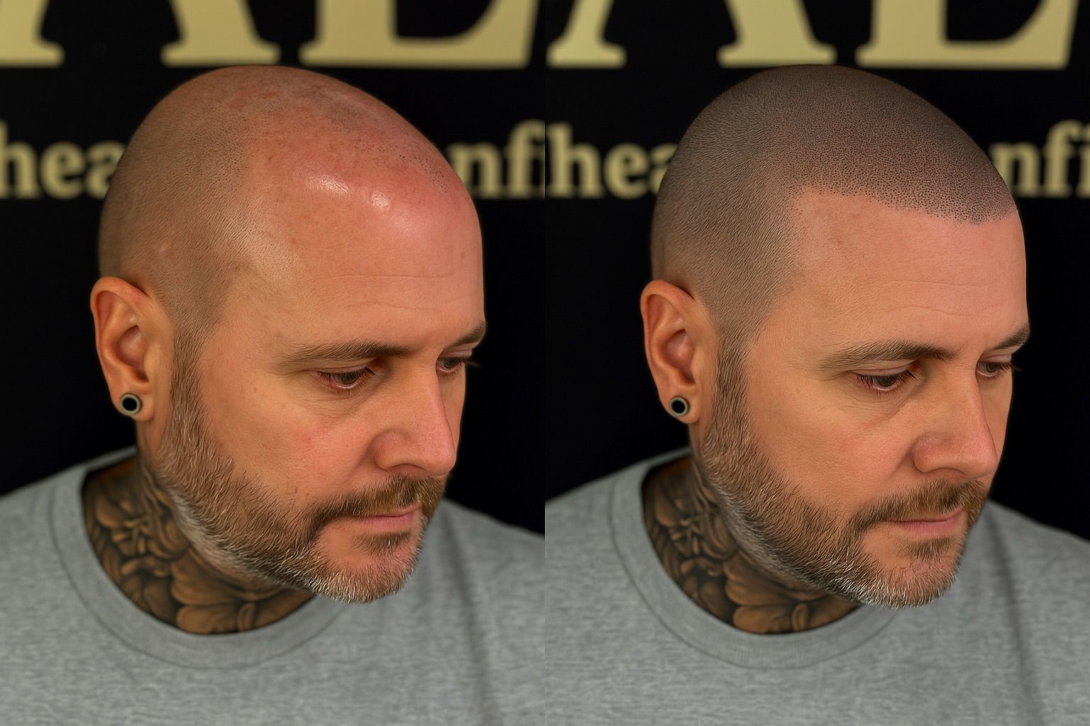 BALD Micro Hair Pigmentierung Ergebnis