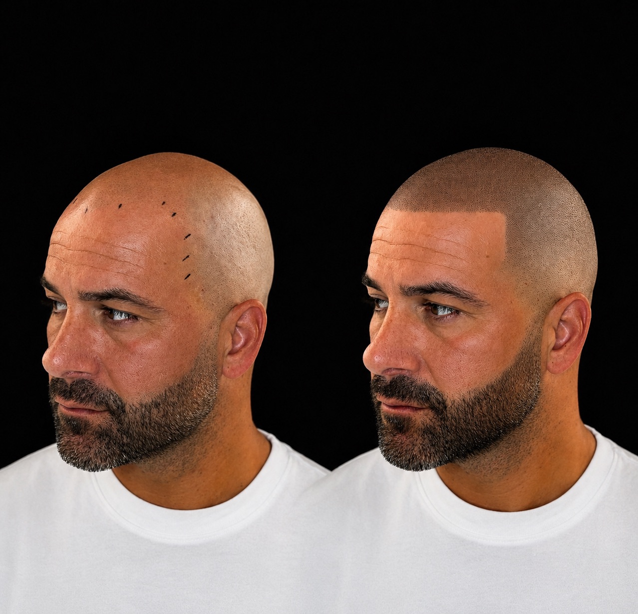 BALD Micro Hair Pigmentierung Ergebnis