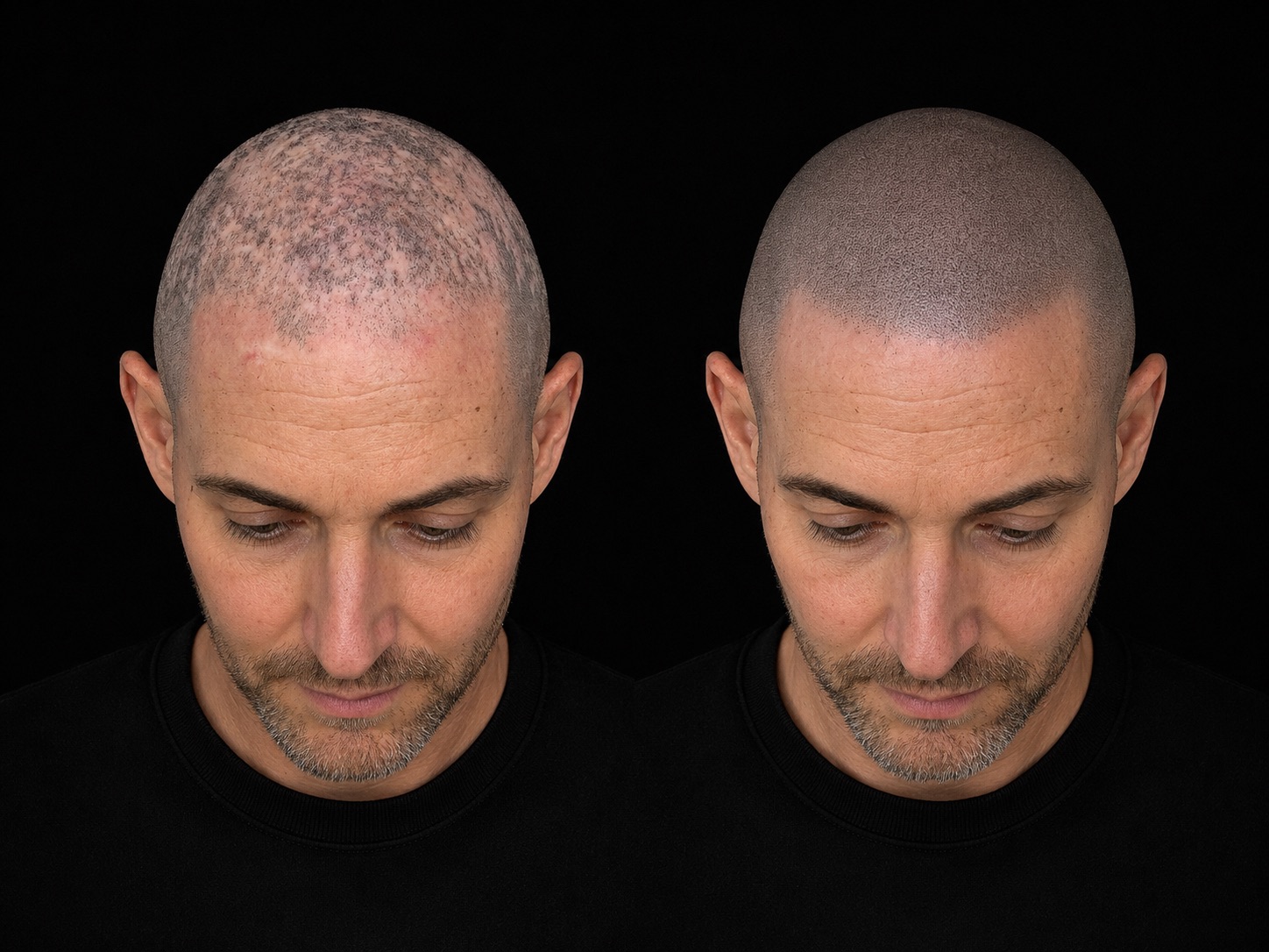 BALD Micro Hair Pigmentierung Ergebnis