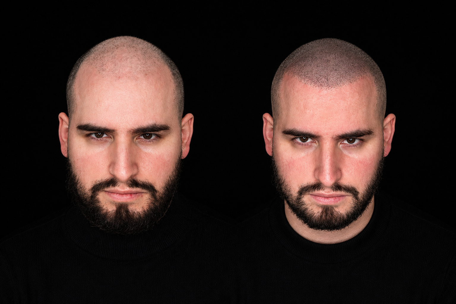 BALD Micro Hair Pigmentierung Ergebnis