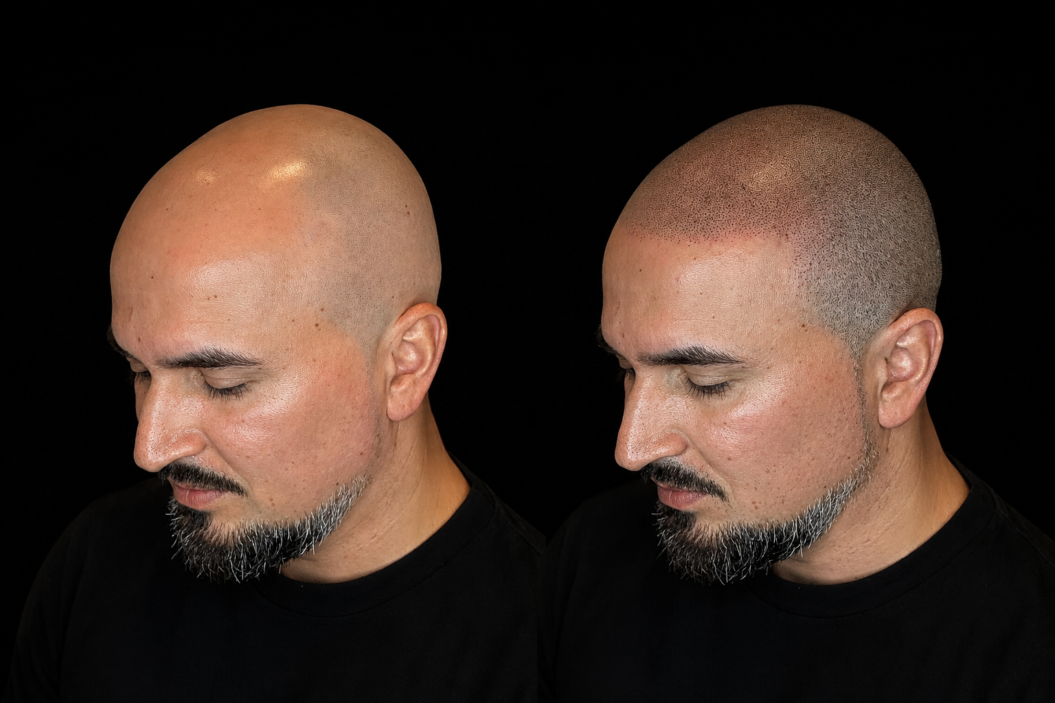 BALD Micro Hair Pigmentierung Ergebnis