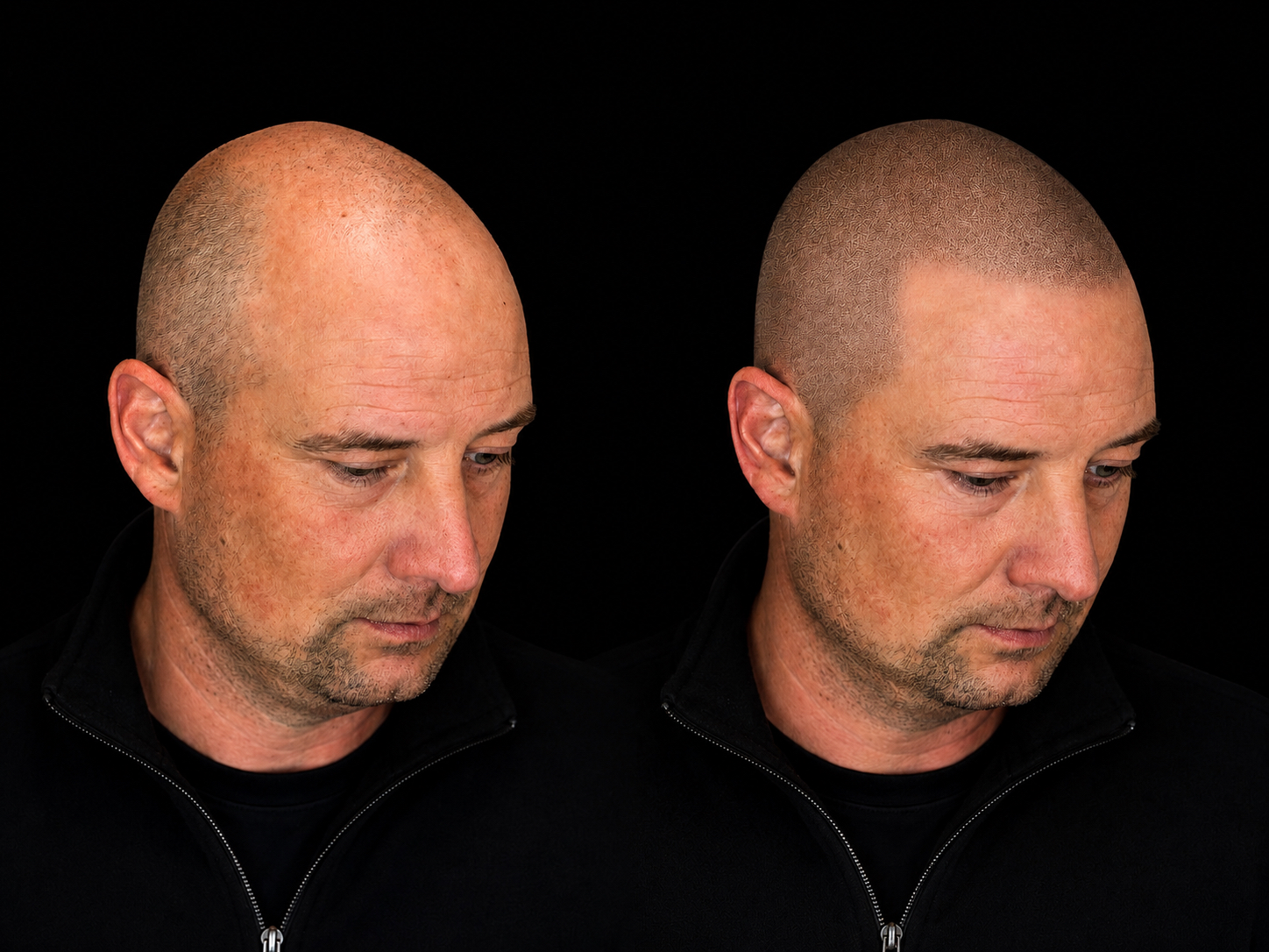 BALD Micro Hair Pigmentierung Ergebnis