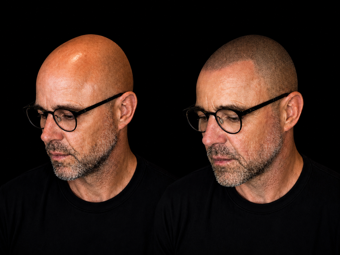 BALD Micro Hair Pigmentierung Ergebnis
