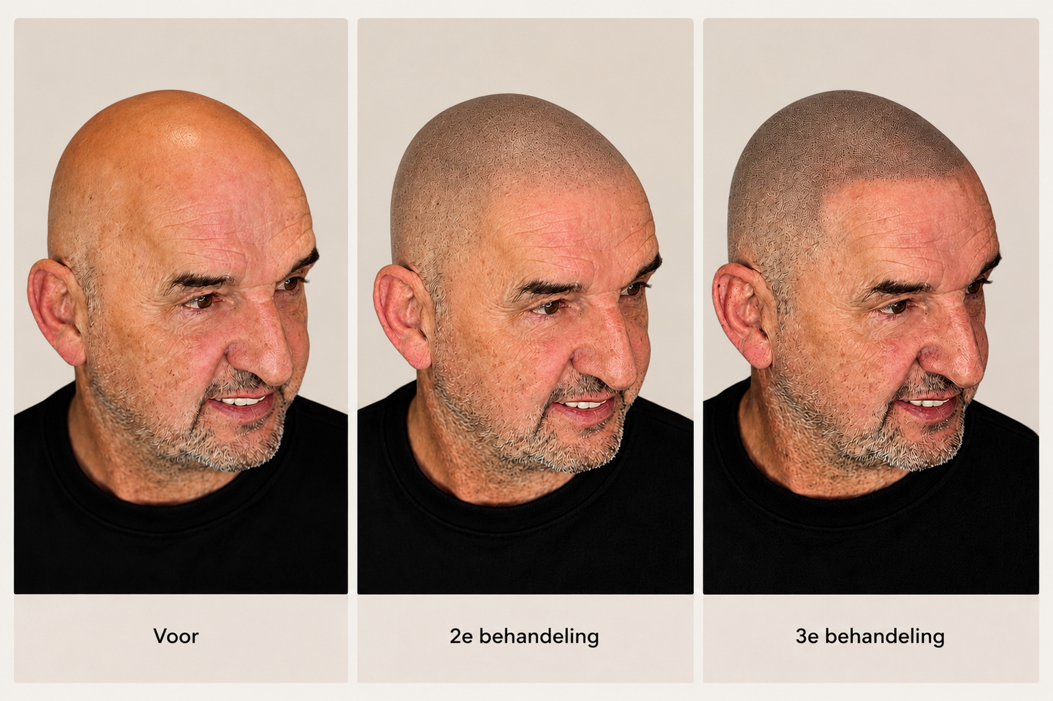 BALD Micro Haar Pigmentatie Resultaat